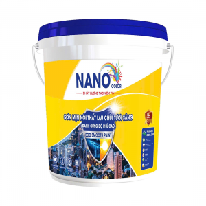 Sơn mịn nội thất lau chùi tươi sáng - Nano Color